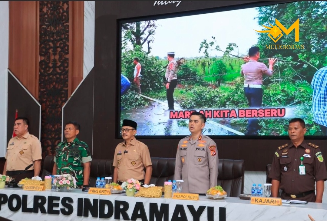 Polres Indramayu Gelar Rakor Lintas Sektoral Pengamanan Natal 2025 dan Tahun Baru 2026